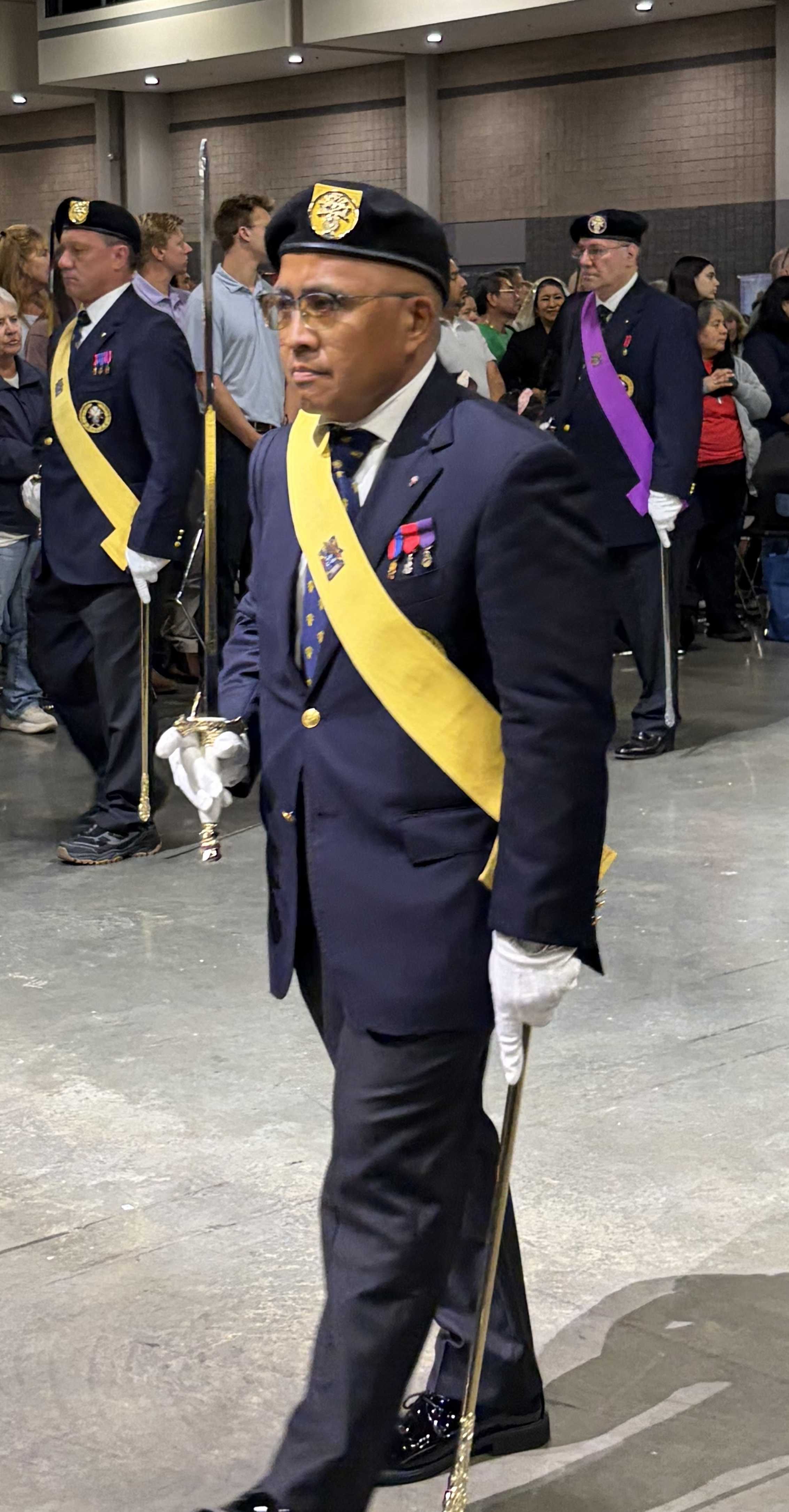 District Master Sergio Miranda in Fourth Degree regalia